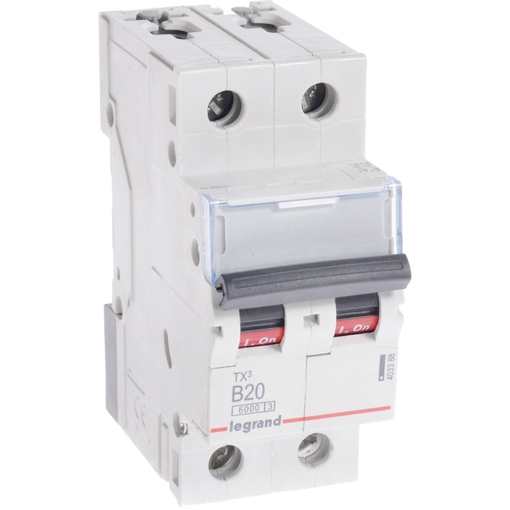 Siguranta electrica, Legrand, 400 V, 6 kA, IP2X, Alb