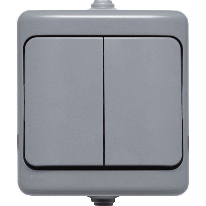 Intrerupator KOS Bryza, IP54, Gri