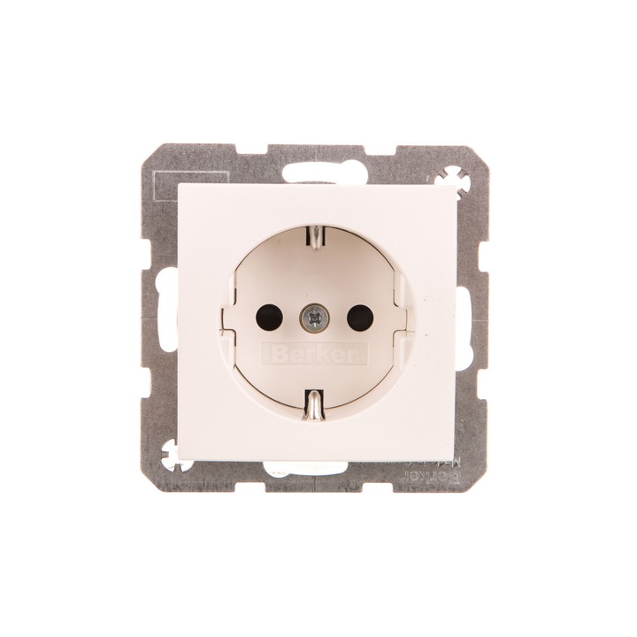 Schuko Hager aljzat, modell 857271, fehér, 16A, IP20