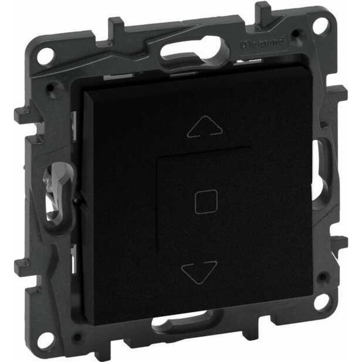 Comutator jaluzele, Legrand, 3 pozitii, 6 AX, Negru