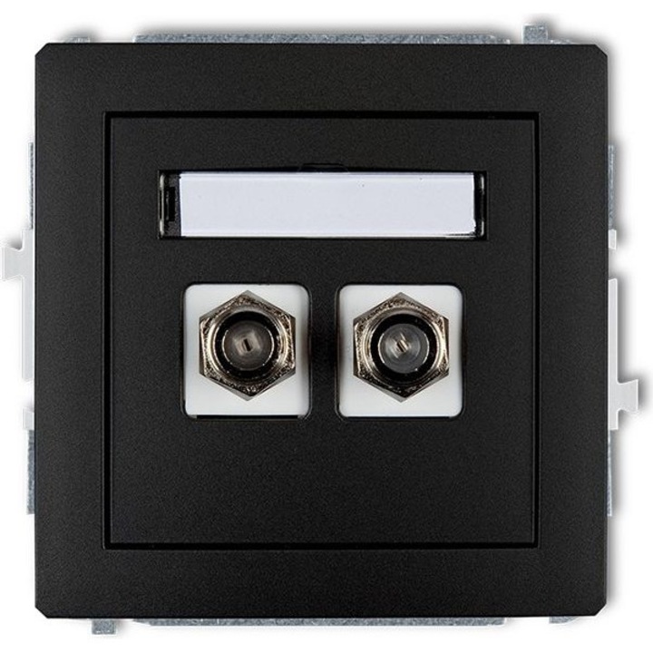 Priza dubla pentru antena, Karlik, Negru