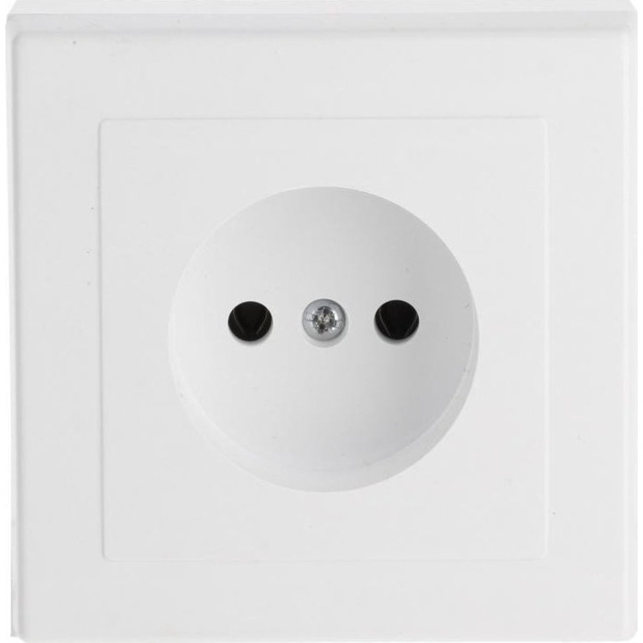 Priza simpla, Timex, TPU, Montata la suprafata, Alb