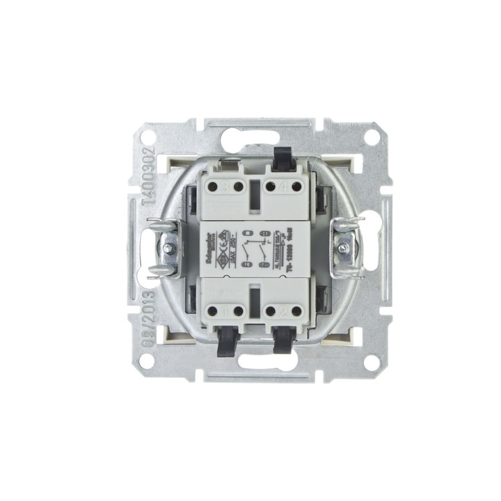 Intrerupator, Schneider Electric, Asfora, crem, IP20, 83x83x42mm