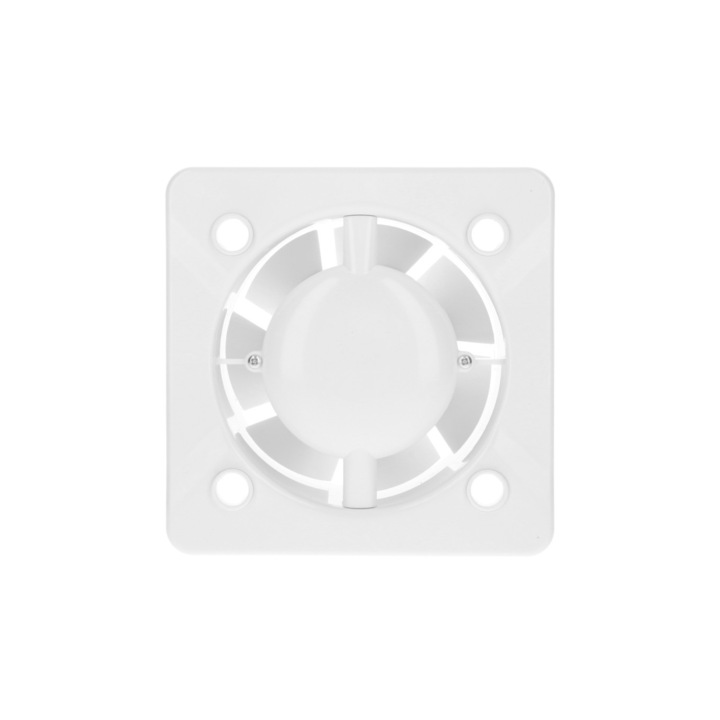 Ventilator pentru baie, Awenta, PVC, Alb