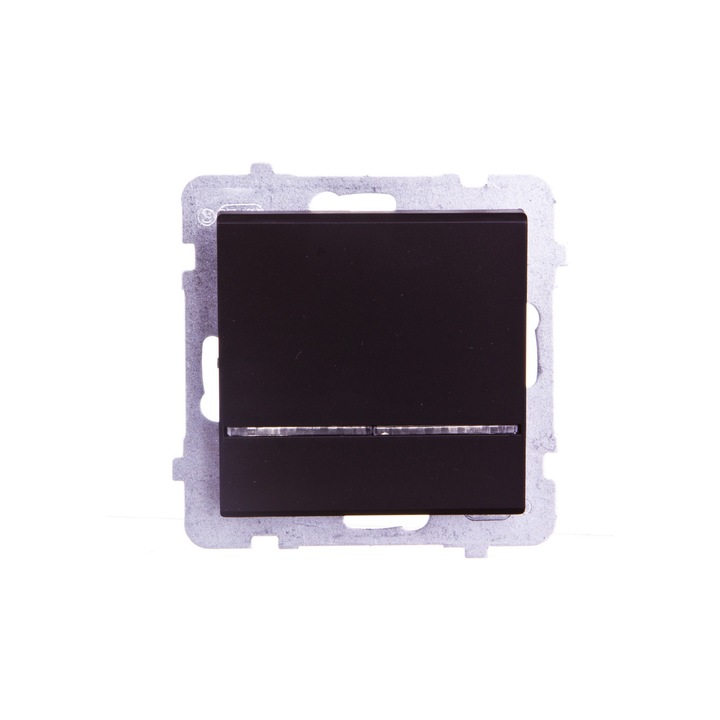 Comutator unipolar, Ospel, 16A, Metal, Negru