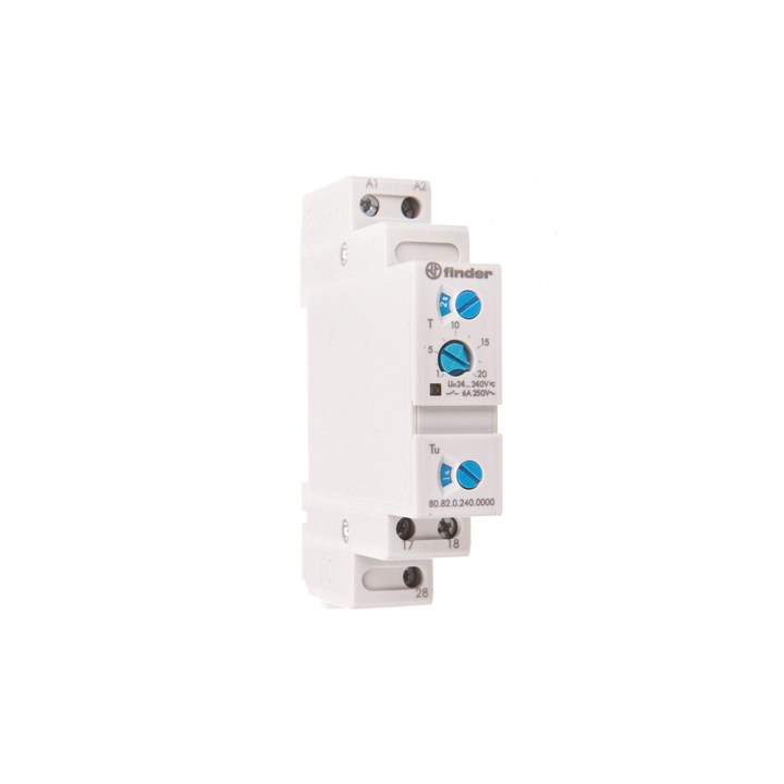 Releu de timp, Finder, 6A, 12-240V, AC / DC 250V, IP20