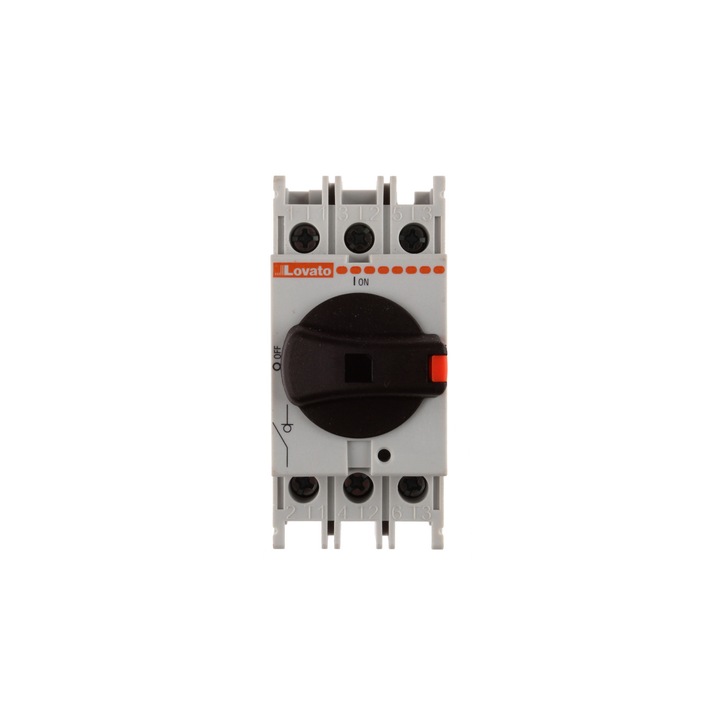 Intrerupator sigurata electrica, LOVATO Electric, Plastic, 3P, 40A, Alb/Negru