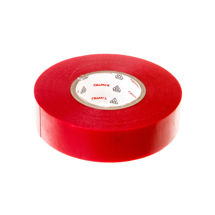 Banda izolatoare, Cellpack, PVC, rosu