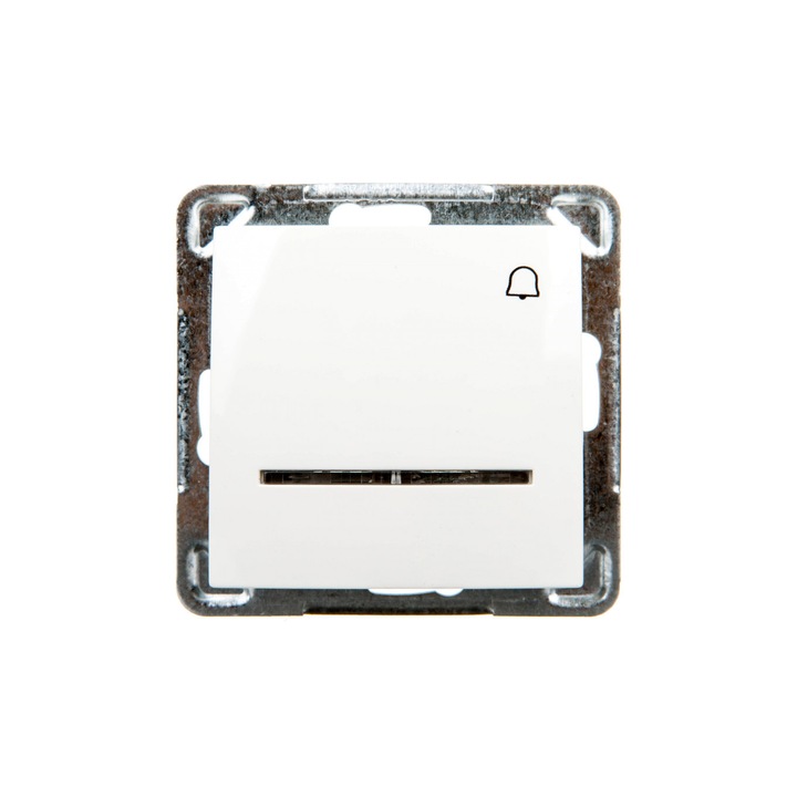 Intrerupator unic, OSPEL, Plastic, Alb