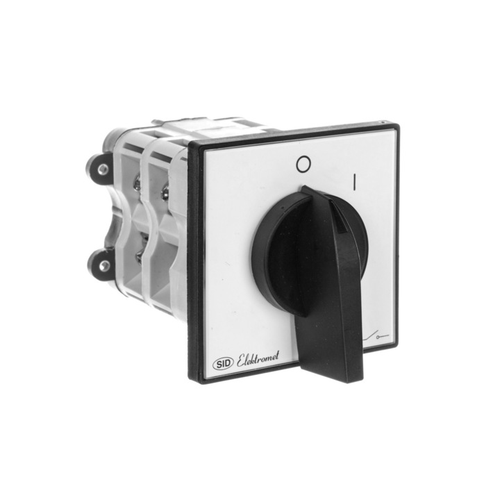 Intrerupator sigurata electrica, Elektomet, Plastic, 3P, 100A, Alb/Negru