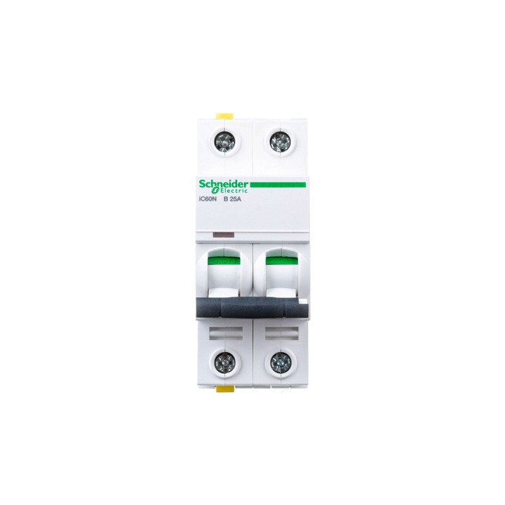 Intreruptor miniatural, Schneider Electric, 2P, 6000A, 440V, IP20, Alb
