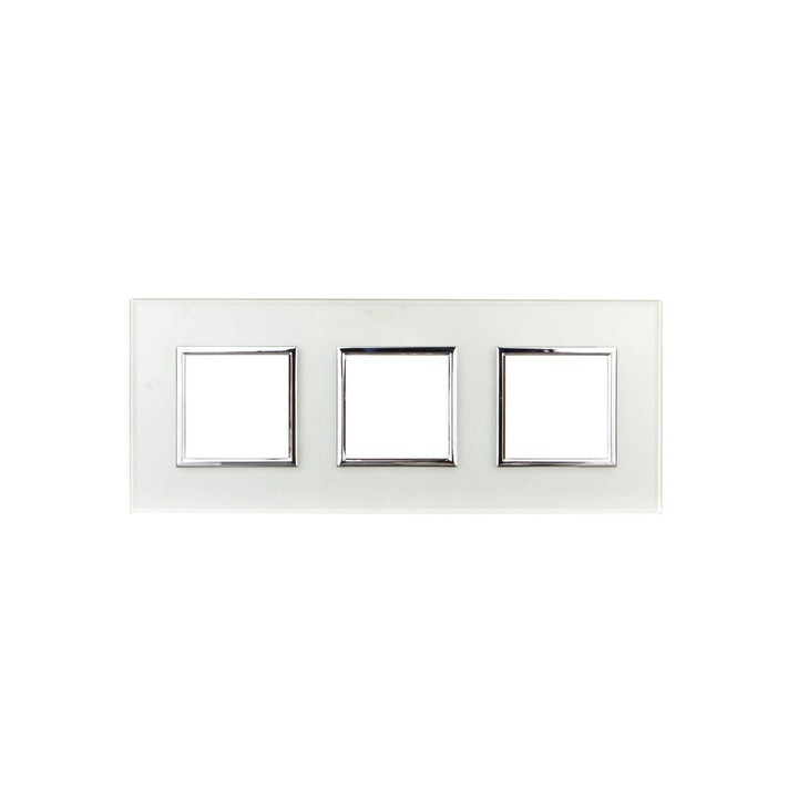 Cadru priza, KOS, sticla, tripla