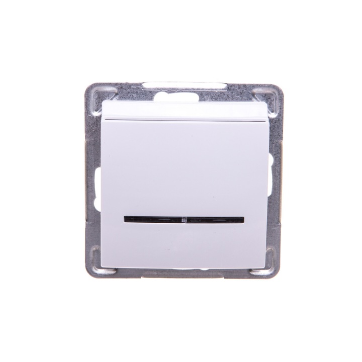 Comutator de hotel, Ospel, Impresja cu iluminare de fundal, Alb