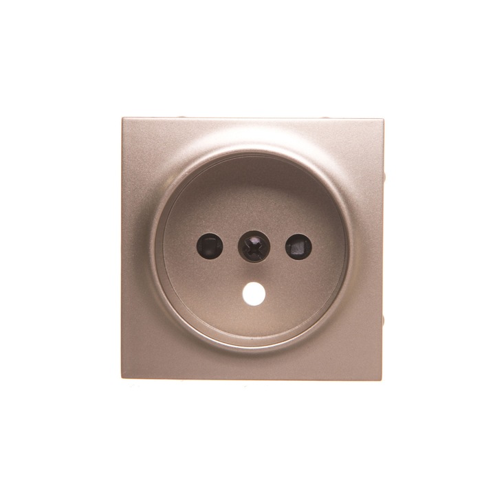 Capac cu o singura priza cu obloane, Kontakt-Simon, Auriu