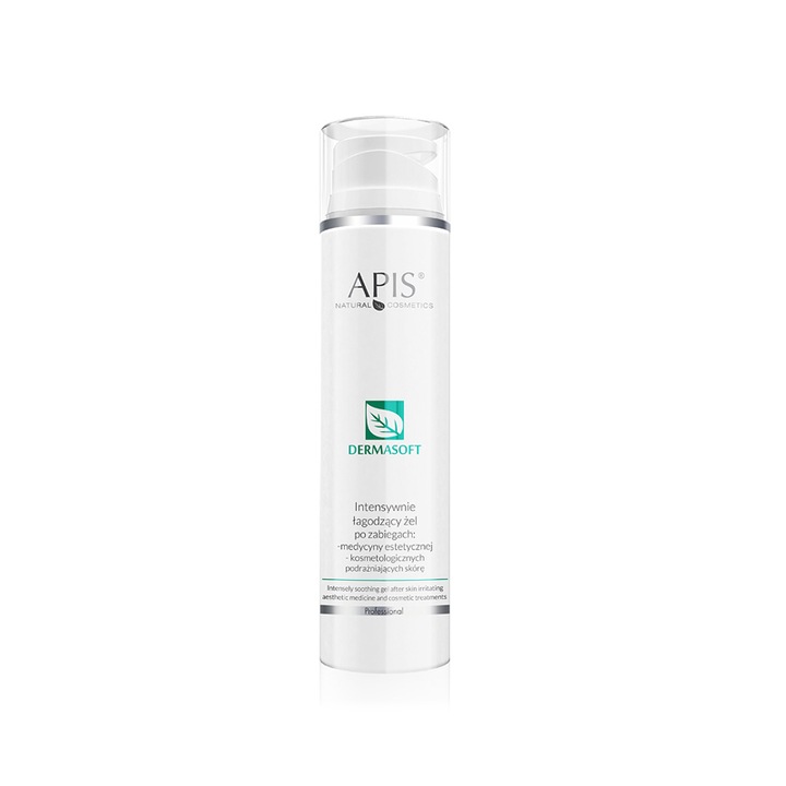 Nyugtató gél érzékeny/irritált bőrre, Apis, Dermasoft, 200 ml