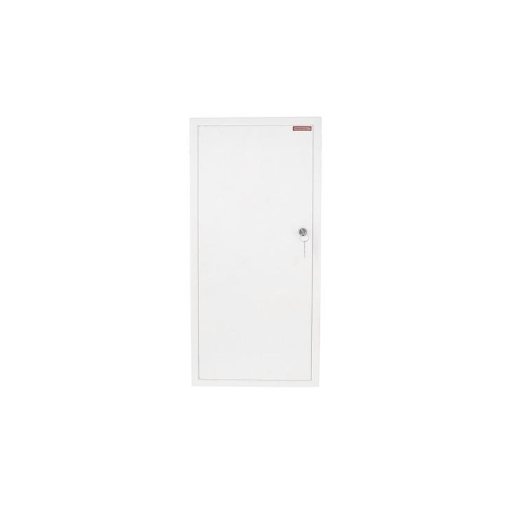 Dulap contor incastrat, KARWASZ, otel, R2-3P, 1 loc, 590cm, alb