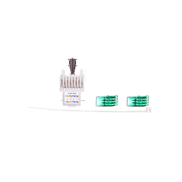 Modul conectare date neecranat RJ45/Cat.5e, Bettermann, Alb