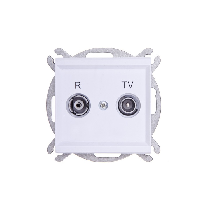 Priza pentru antena R/TV, Ospel, Alb
