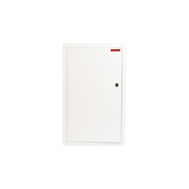 Dulap contor incastrat, 1 metru, monofazat, 10 module IP30, Karwasz, Alb