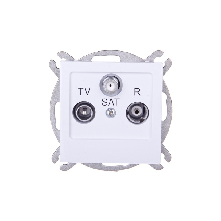 Гнездо за антена AS RTV-SAT, Ospel, бяло