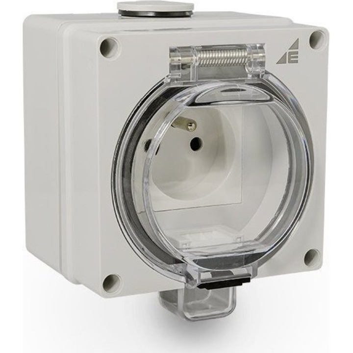 Priza ermetica, Elektro-Plast, Policarbonat, Gri