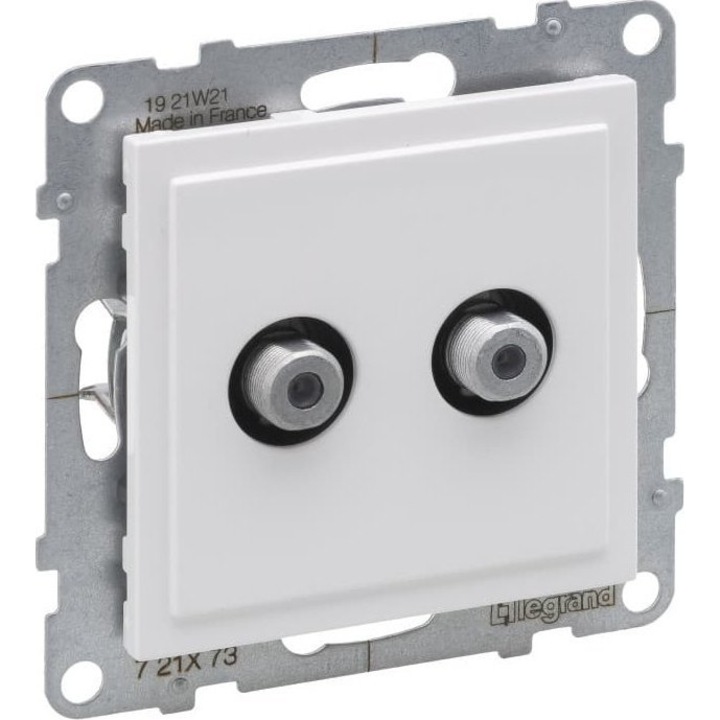 Priza antena, Legrand, Incastrat, Alb