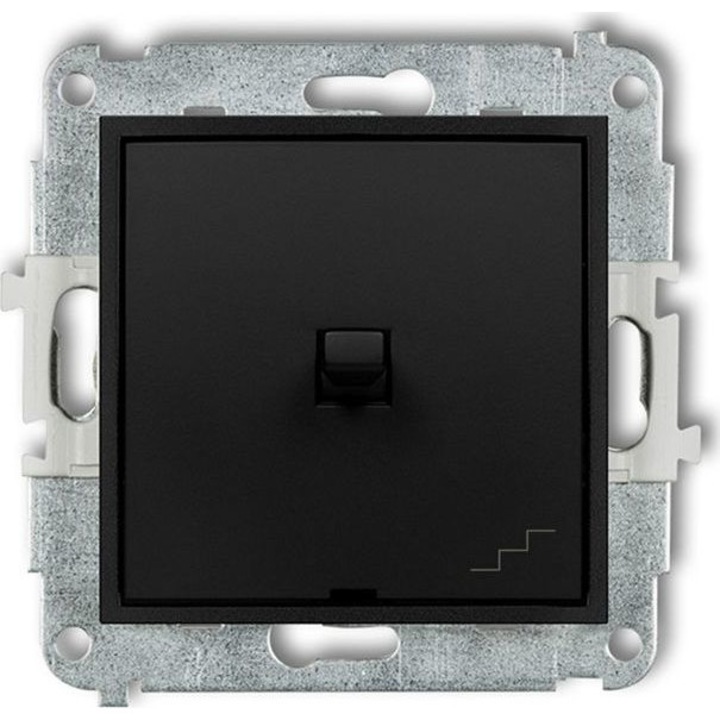 Conector stil american, Karlik, mini, Negru/Argintiu