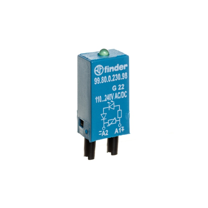 Modul de semnalizare LED, Finder, 110 - 240V, Verde