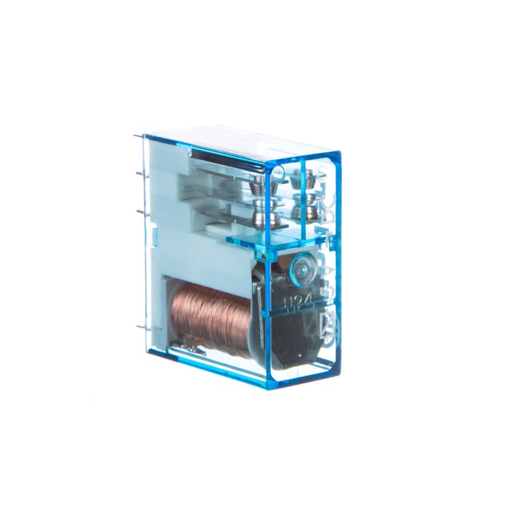 Modul releu miniatural, Finder, 2P, 8A, 5V, Transparent