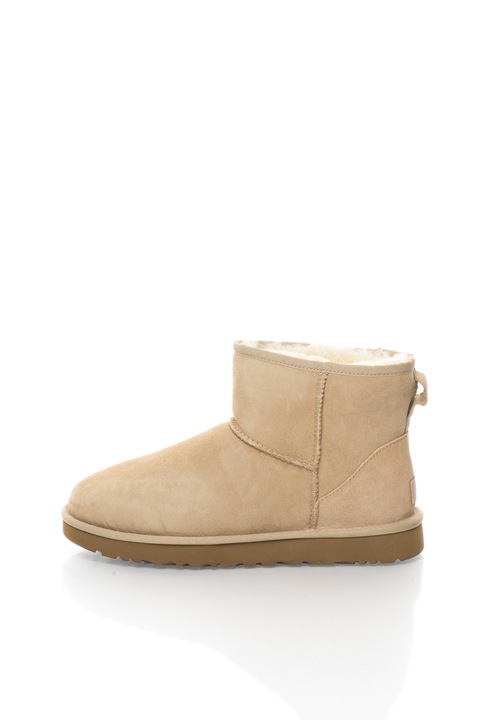 UGG, Ghete din piele intoarsa Classic Mini II, Bej, 5