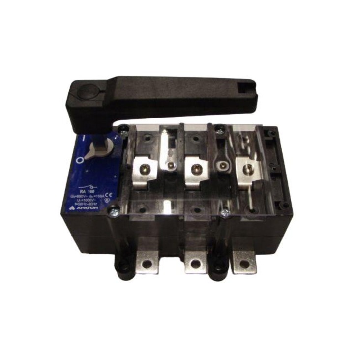 Leválasztó kapcsoló 3 pólusú tengelyen, Apator, RA160 P3/R 690V 160A Ui:1000V