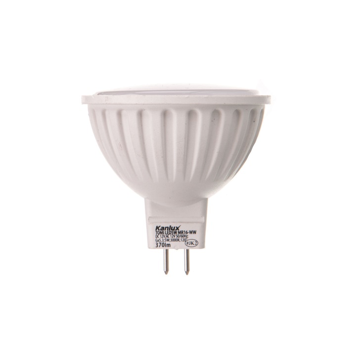 Led крушка, Kanlux, Gx5.3 12V 5W, Енергиен клас: A+, Бяла
