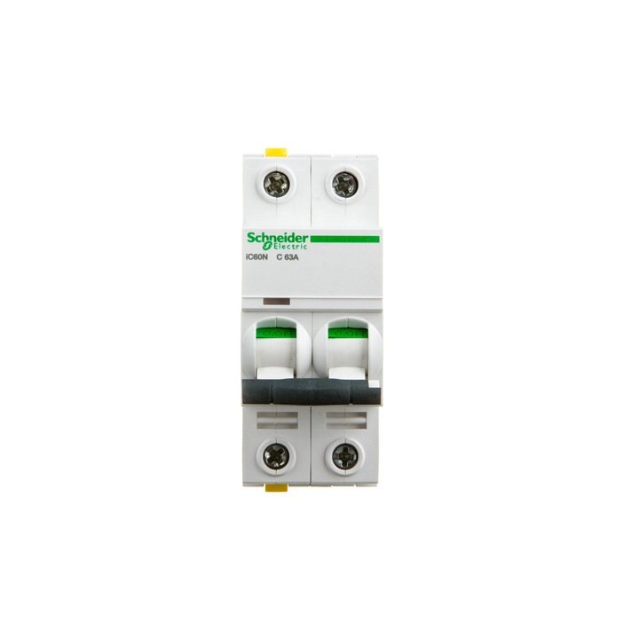 Siguranta electrica, Schneider Electric, iC60N, 2P, 63A, caracteristica C, IP20