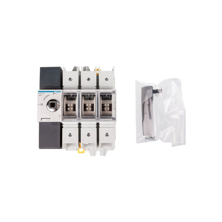 Hager szakaszolók, 3P 160A 380/415V, 6 modul, 8000V