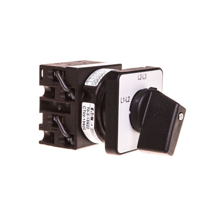 Priza Eaton 3P 20A pentru woltometru L1-L2/L2-L3/L1-L3, IP65, montaj incorporat