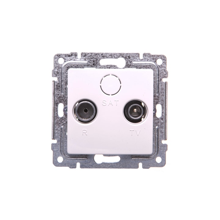 Priza pentru antena, KOS, RTV, Alb