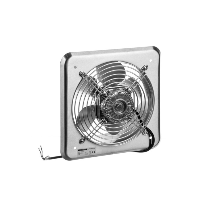 Ventilator axial, Aweta, Metal, 31 W, Argintiu