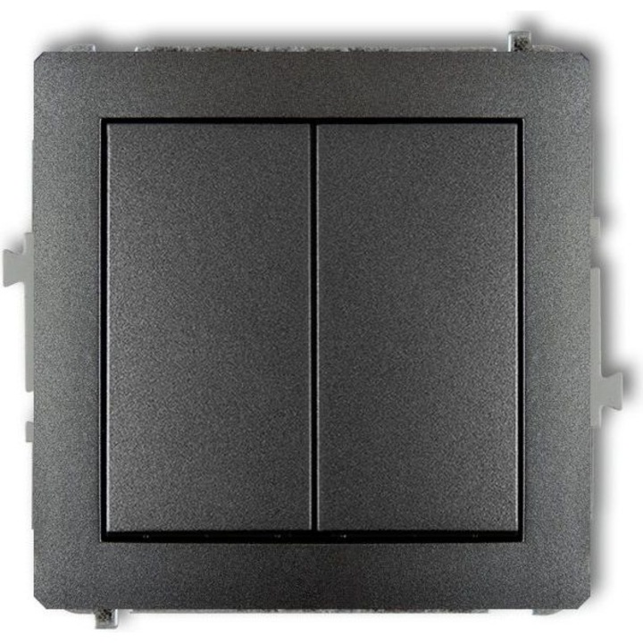 Billenőkapcsoló, Karlik, Műanyag, Szürke