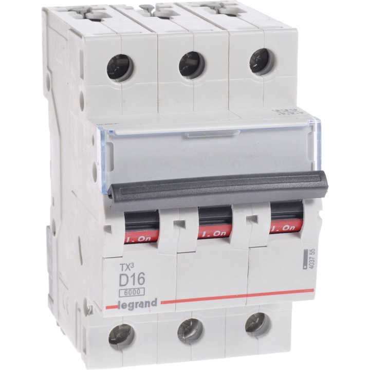 Intrerupator de curent, Legrand, S303, D16, TX3, 16A, 6kA