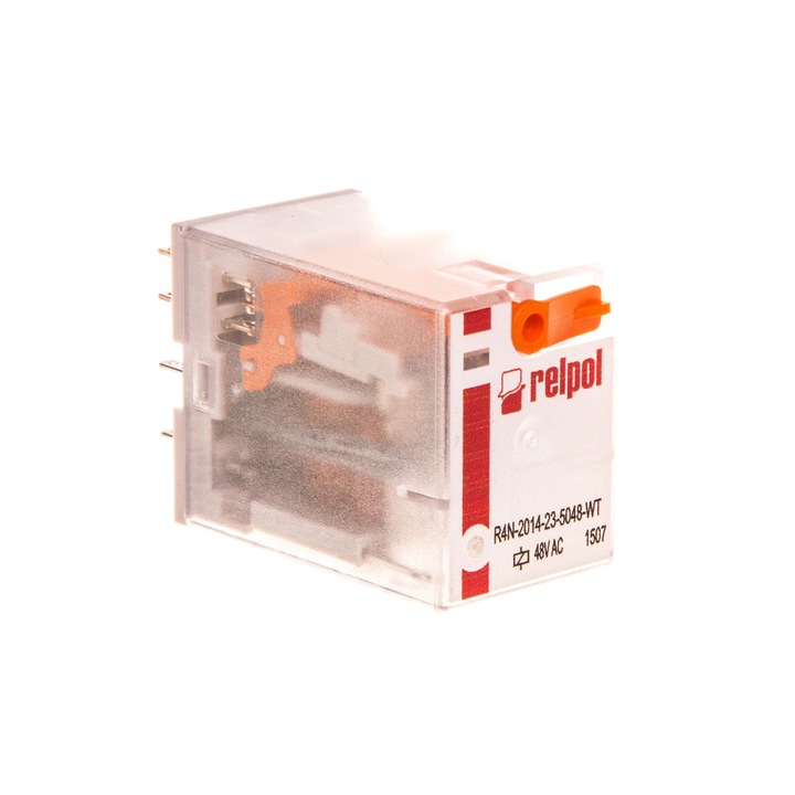 Ipari relé, Relpol, 4P, 48V AC, IP40, Multicolor