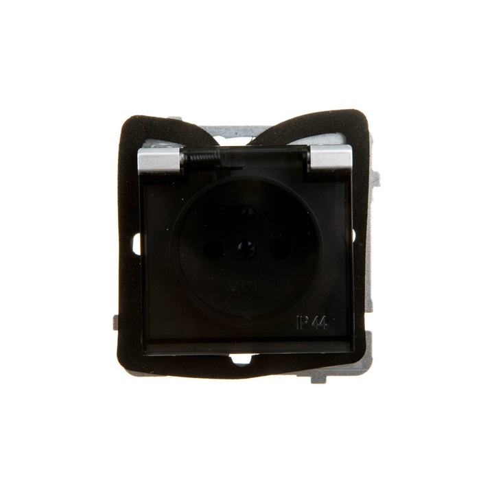 Priza Ospel Sonata, rezistenta la stropire, simpla, cu impamantare