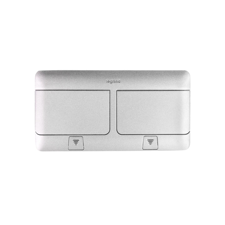 Cutie de podea pop-up, Legrand, 100 x 210 x 61,2 mm, Aluminiu, 6 module
