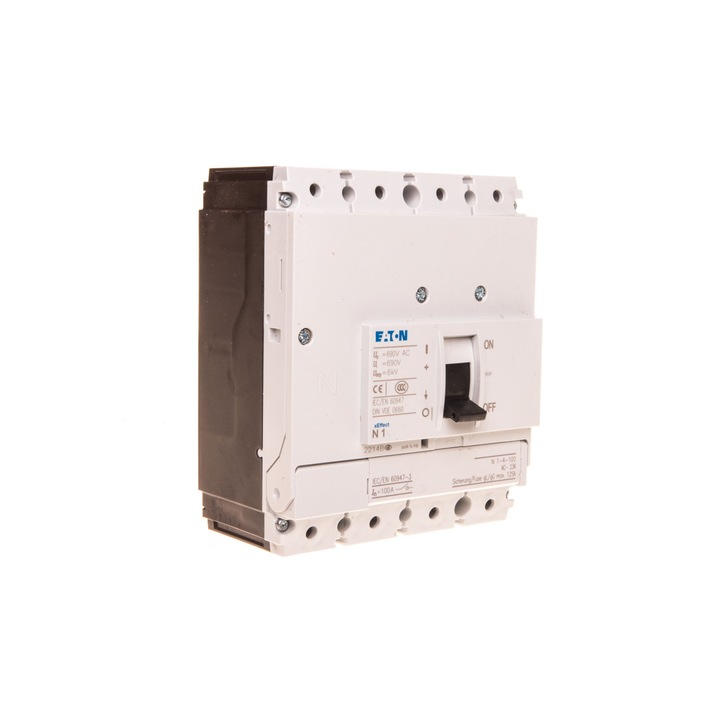 Tápkapcsoló Eaton 4P 100A, IP20, 690V, 100kA