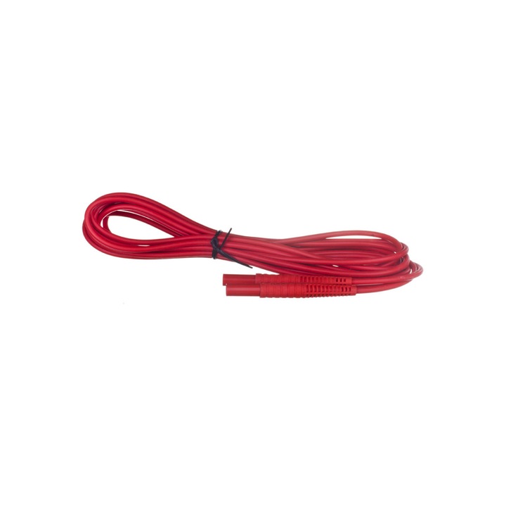 Cabluri de masurare Sonel, rosu, cu conectori banana, 5 m