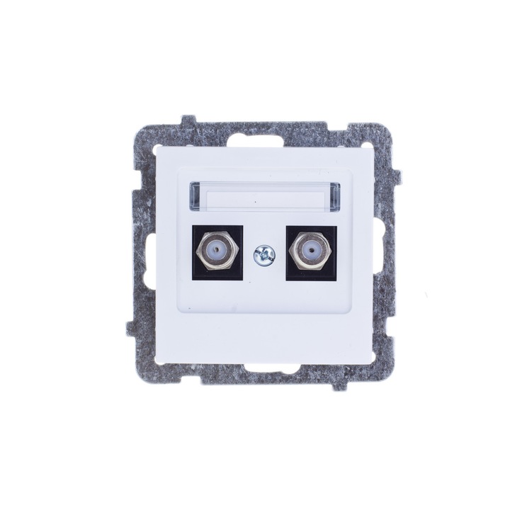 Priza de antena, Ospel AS, tip F, alb