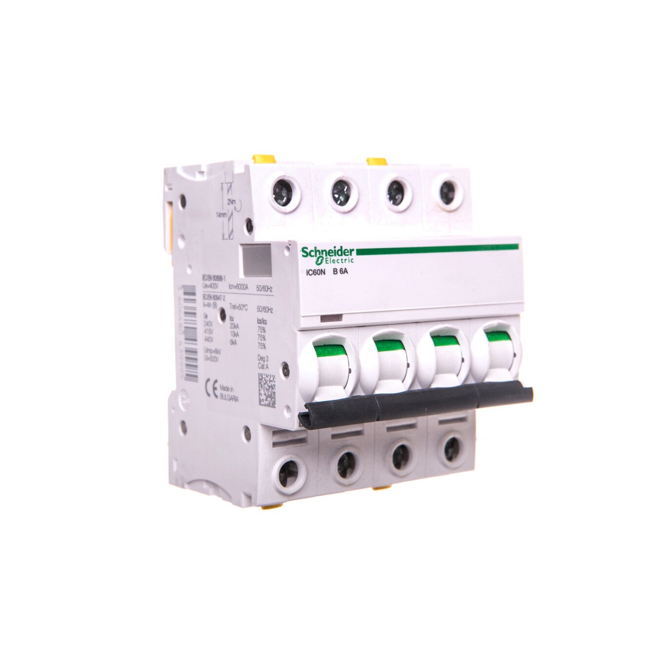 Intrerupator, Schneider Electric, IC60N, 4P, 6A, Alb - eMAG.ro