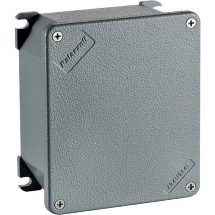 Cutie de jonctiune, Palazzoli, Aluminiu, 100x100x59mm, IP66/IP67, Gri