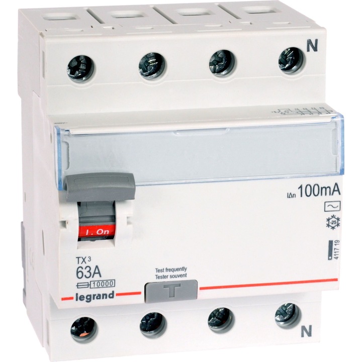 Siguranta de curent rezidual, Legrand, 4 P, 400 V, 63 A