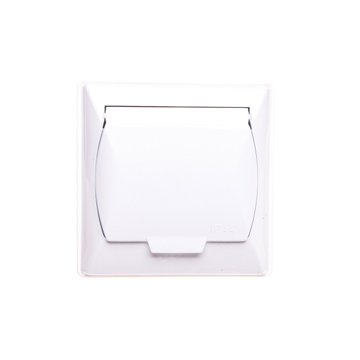 Фасунга, Ospel, Akcent, IP44, 16A, 250V, Бяла