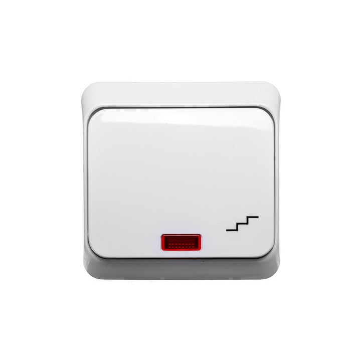 Intrerupator Schneider Electric, alb, 250V, cu rama, IP20